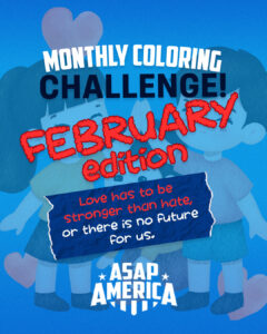 Monthly Coloring Page, February 2026